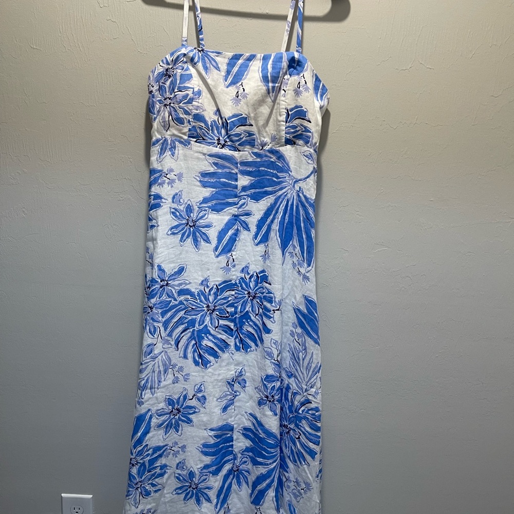 NWOT Lilly Pulitzer Jorgian Linen Midi Dress
